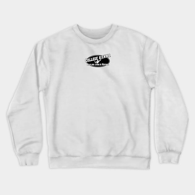 College Hunks black and white Crewneck Sweatshirt by OneTruelove